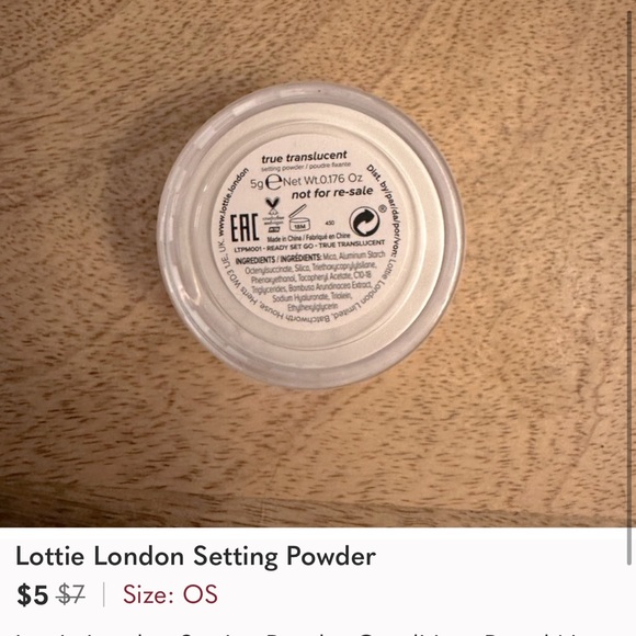 💙Lottie London Ready Set Go Loose powder - Picture 3 of 3
